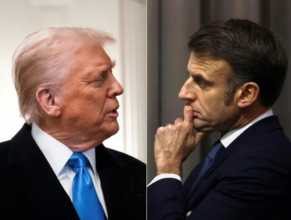 Trump e Macron divergem sobre acordo de paz para a Ucrânia, mas concordam em forças de manutenção da paz