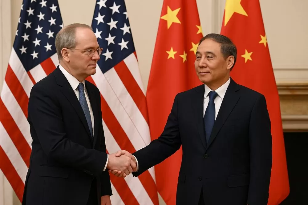 China e EUA avançam nas negociações: Washington anuncia progresso significativo após dois dias de conversas comerciais