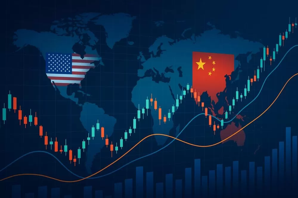 Mercados Abrem Semana com Otimismo Moderado à Espera de Avanços entre EUA e China